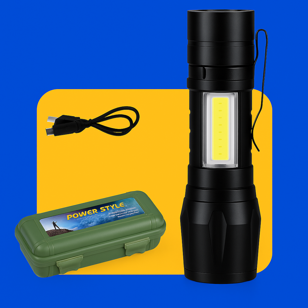 Mini Linterna Táctica Recargable